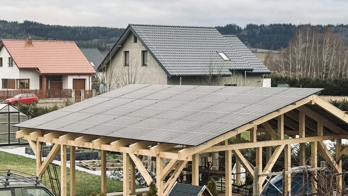 Krzeszów – hybryda + carport